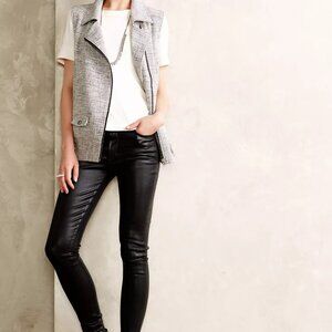 Citizens of Humanity Sz 27 Style 1416B-818 Black Coated Rocket Skinny Jeans $228
